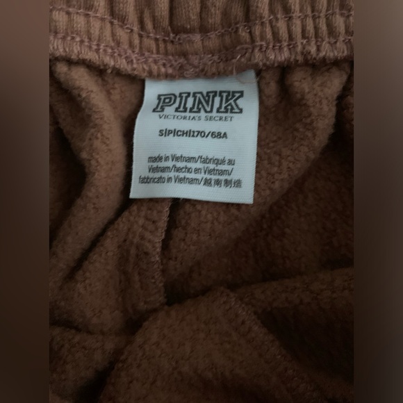 PINK Fleece High-Waist Sweatpants - Picture 7 of 9